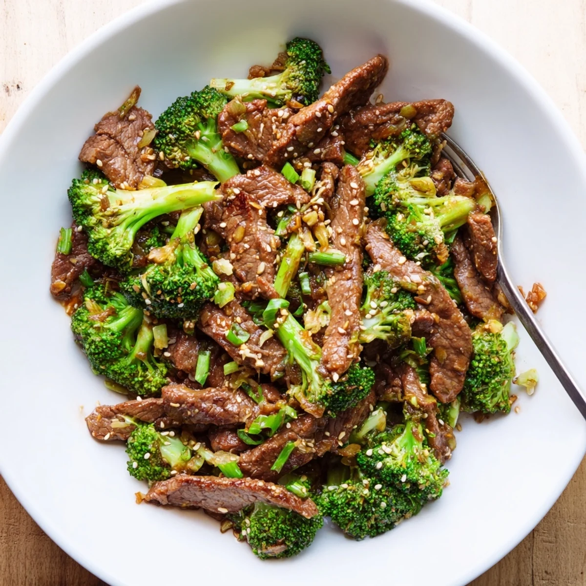 Tender slices of beef and vibrant broccoli in an Easy Beef and Broccoli Stir-Fry.