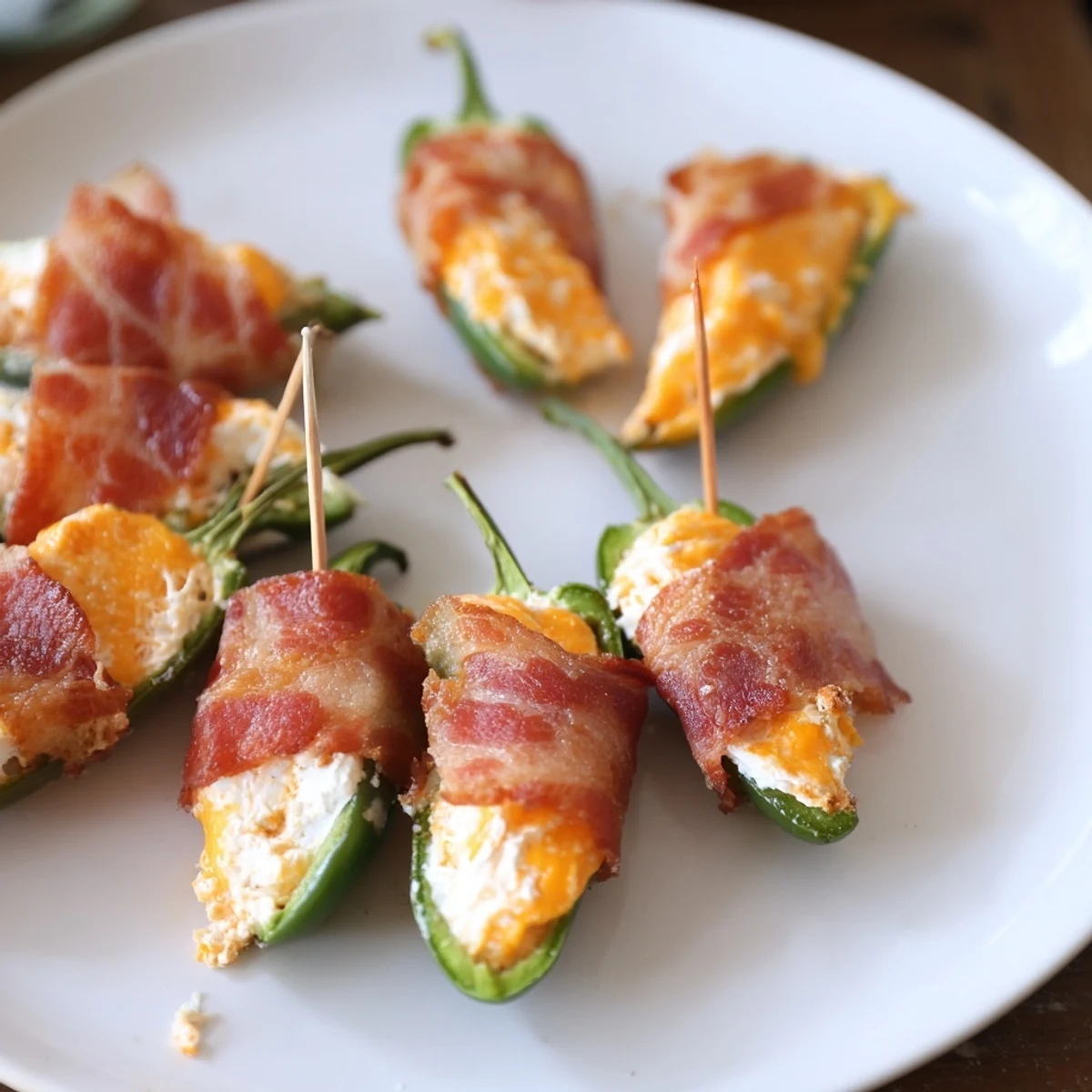 Delicious Express Holiday Jalapeño Poppers: spicy jalapeños filled with creamy cheese and sizzling bacon.