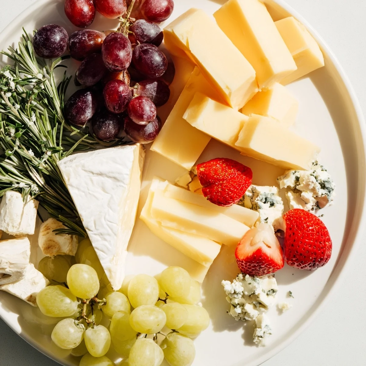 Enchanted Forest Grazing Board overflowing with colorful fruits, cheeses, and crackers for a delightful party appetizer.
