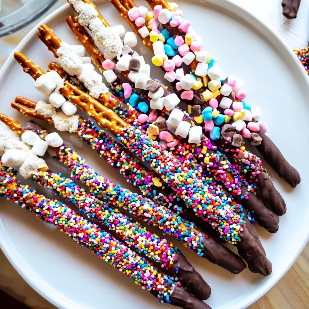 Magical Wand Candy Board: a close-up of colorful, whimsical wands made of chocolate and candy, perfect for parties.