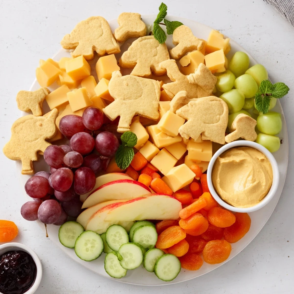 A delightful view of the Gentle Giant Elephant Cracker Board, perfect for sharing at a family gathering.