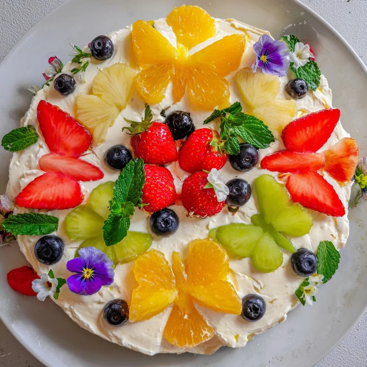 Butterfly Fruit Cream Cheese