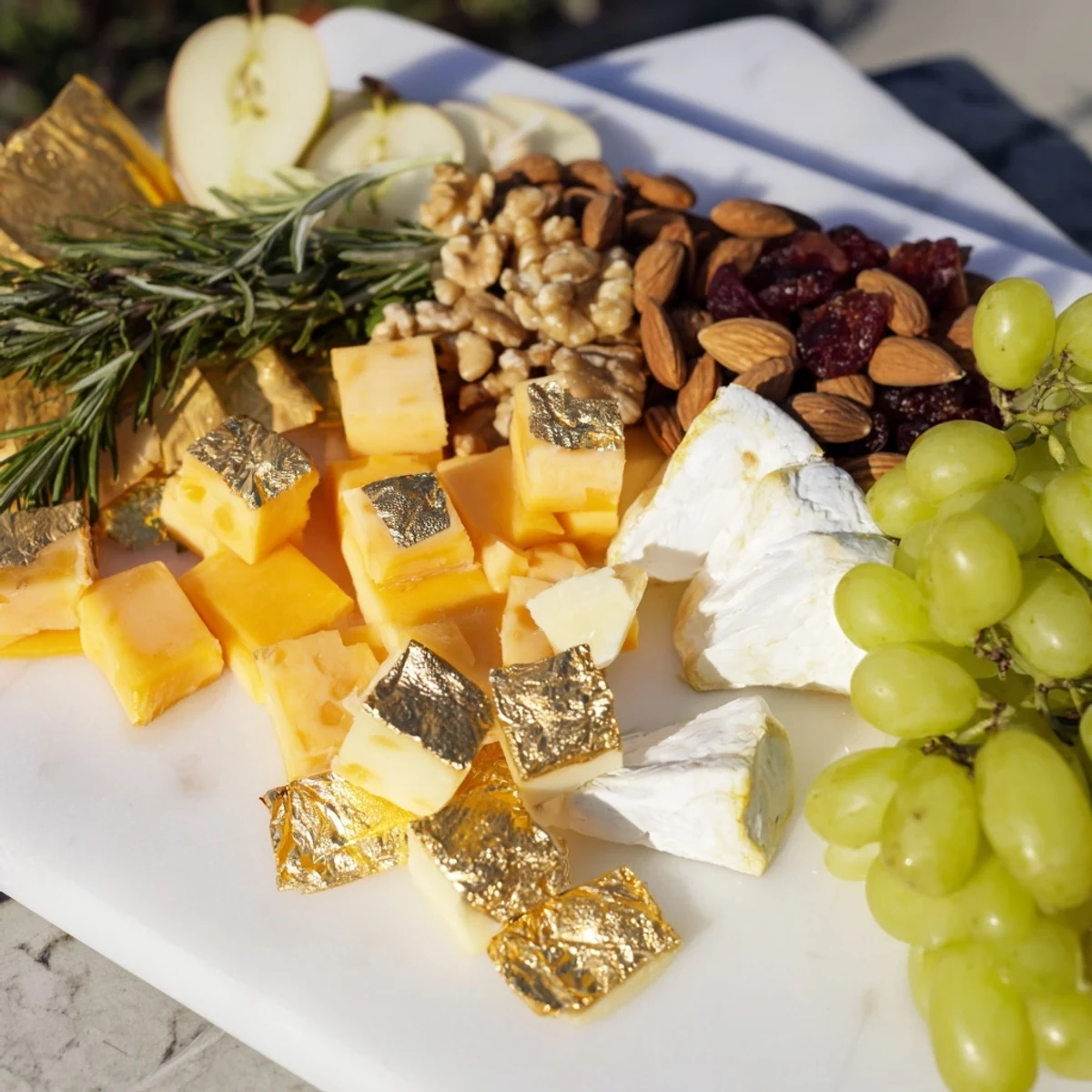 Gold and Silver Cheese Board