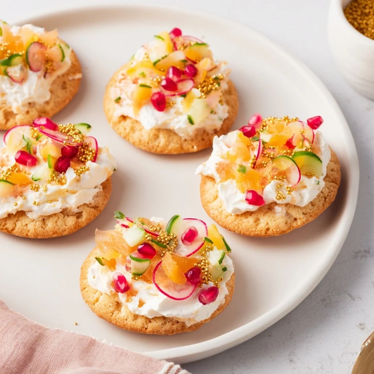 Ornament Shaped Cracker Toppings