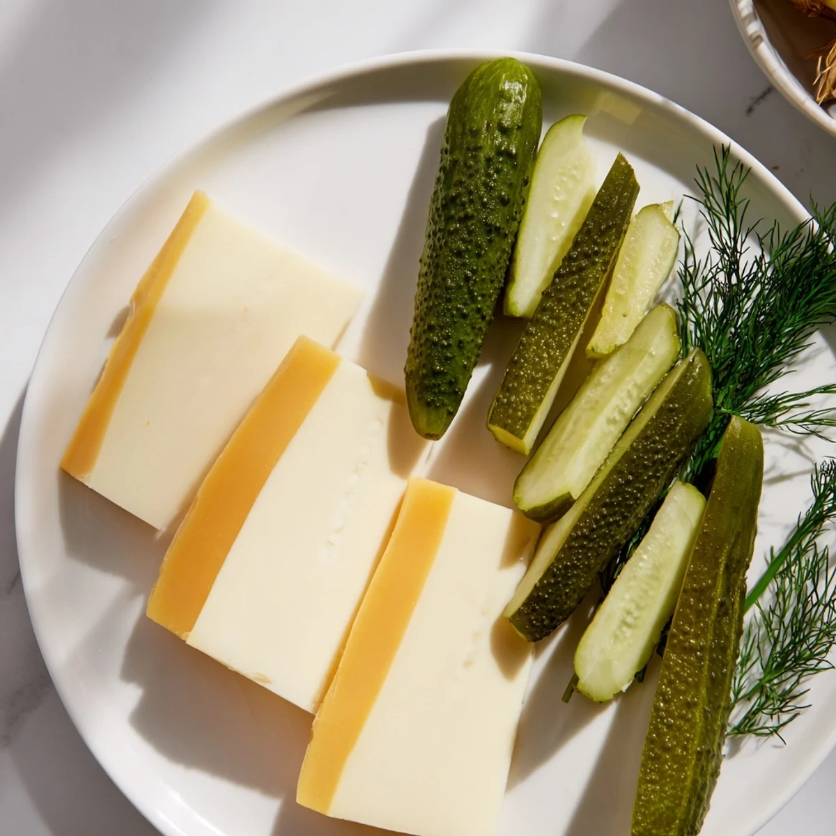Dill Pickles Sliced Cheese