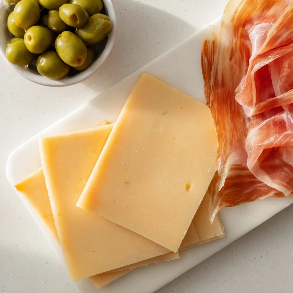 A beautiful serving of The Minimalism Master cheese board, ready to be enjoyed with a glass of good wine.