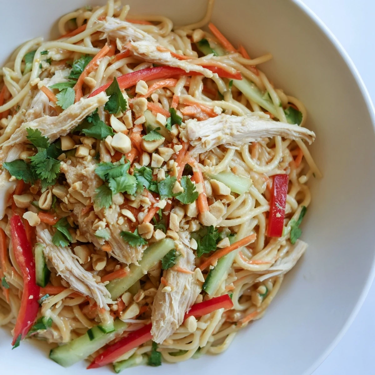 Thai-Inspired Peanut Chicken Pasta