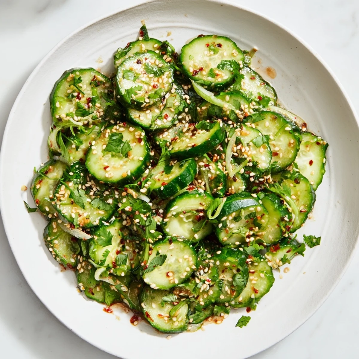 Zesty Shake Cucumber Salad