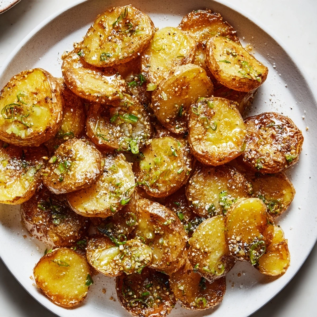 Smashed Green Onion Potatoes
