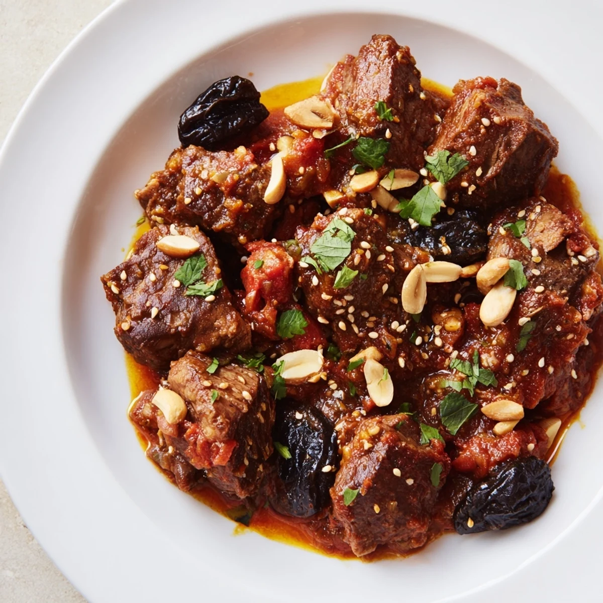 Moroccan Lamb Tagine Prunes