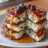 Cottage Cheese Blueberry Pancakes