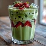 Dairy-Free Strawberry Matcha Latte
