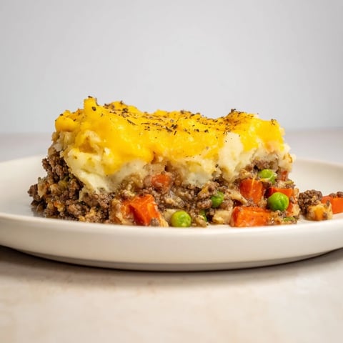 Budget Shepherds Pie with a golden, bubbly cheesy mashed potato topping, a hearty family meal.