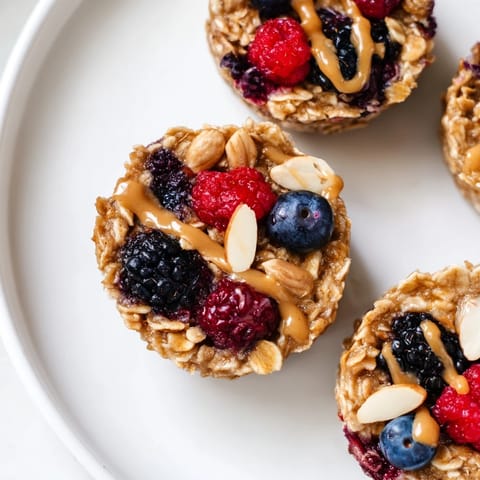 Baked Oatmeal Cups Winter Berries