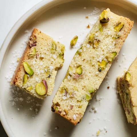 Salted Pistachio Shortbread