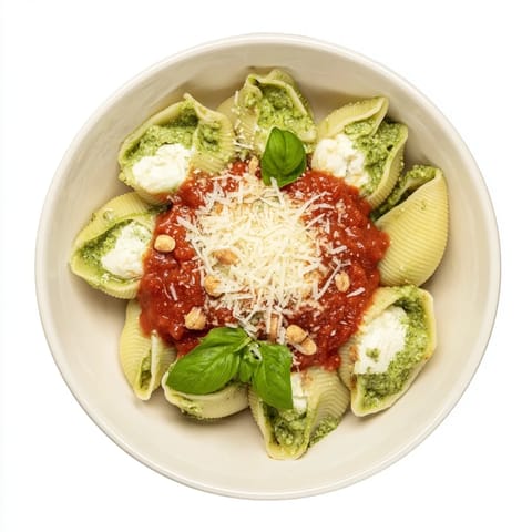 Pesto Ricotta Filled Shells