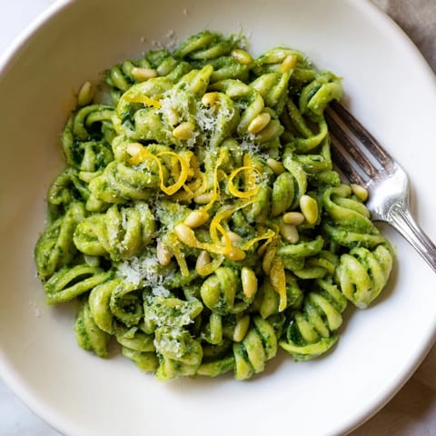 Green Pea Spinach Pasta