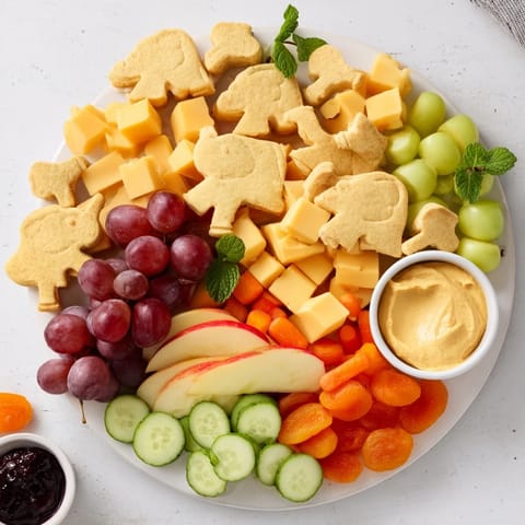 A delightful view of the Gentle Giant Elephant Cracker Board, perfect for sharing at a family gathering.