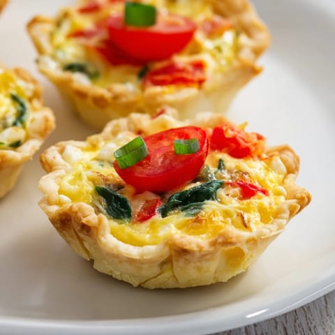 Delicate Mini Quiches Wreath