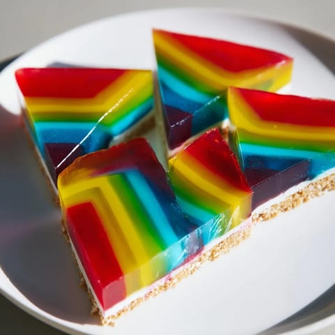 V-Shaped Kaleidoscope Dessert