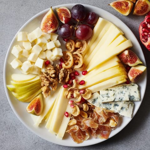 A bountiful Moments Magiques Plateau Bonne Année 2026 displays celebratory French canapés for your New Year's Eve gathering.