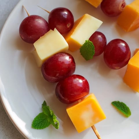 Cheese and Grape Skewers