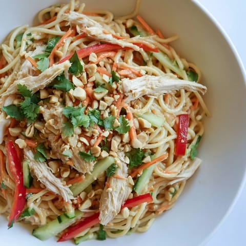 Thai-Inspired Peanut Chicken Pasta