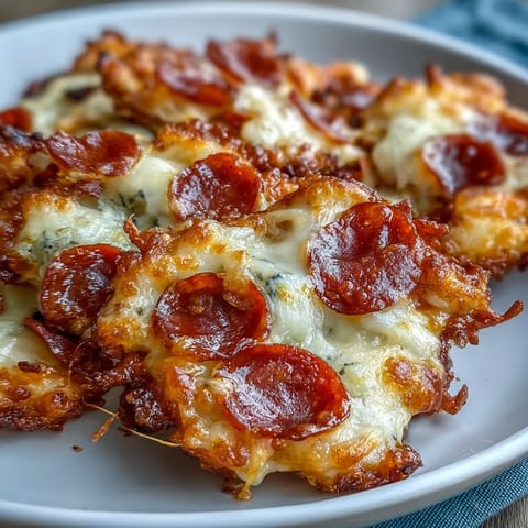 Pepperoni Cheese Crisps stacked on a platter with marinara sauce, perfect for a keto-friendly game day appetizer.