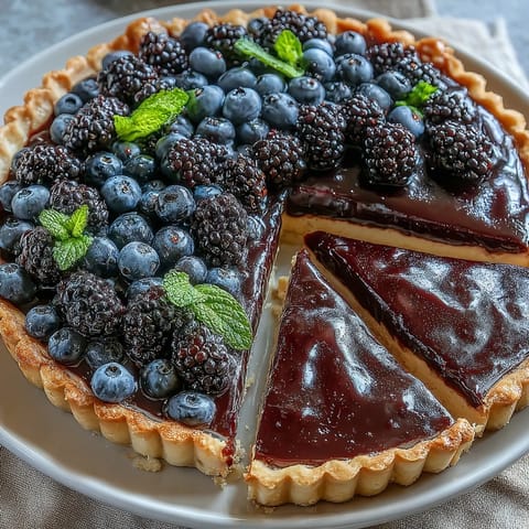 Black Currant Fruit Tart