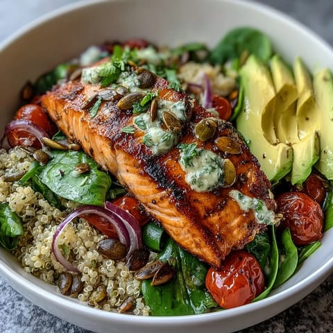 Grilled Salmon Power Bowl
