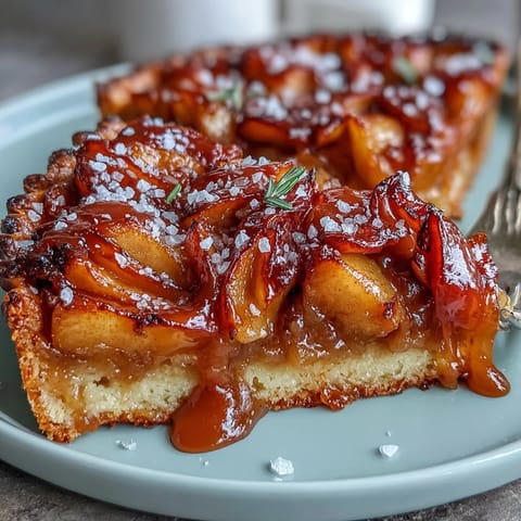 Salted Caramel Apple Tart
