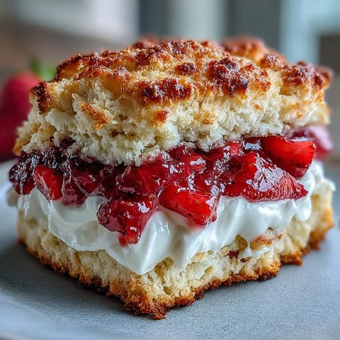Strawberry Scone Shortcakes