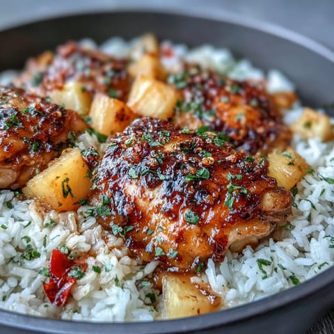 One-Pan Pineapple Chicken Rice