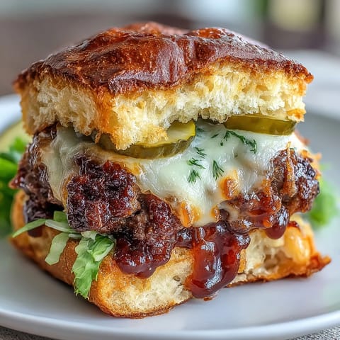 Crispy-edged smash burger sliders, slathered in tangy secret sauce, ready for grilling.