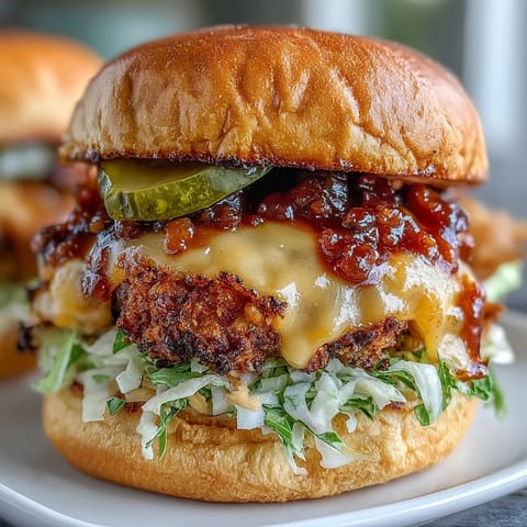 Juicy Memorial Day BBQ smash burger sliders piled high with secret sauce.
