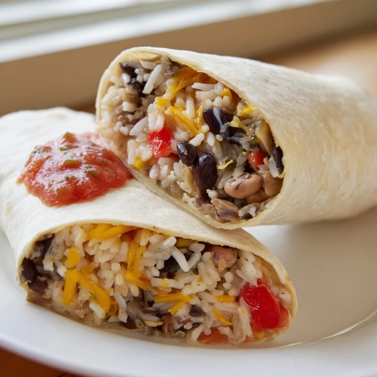 These hearty freezer-friendly burritos are beautifully arranged, ready for a quick and easy, delicious dinner.