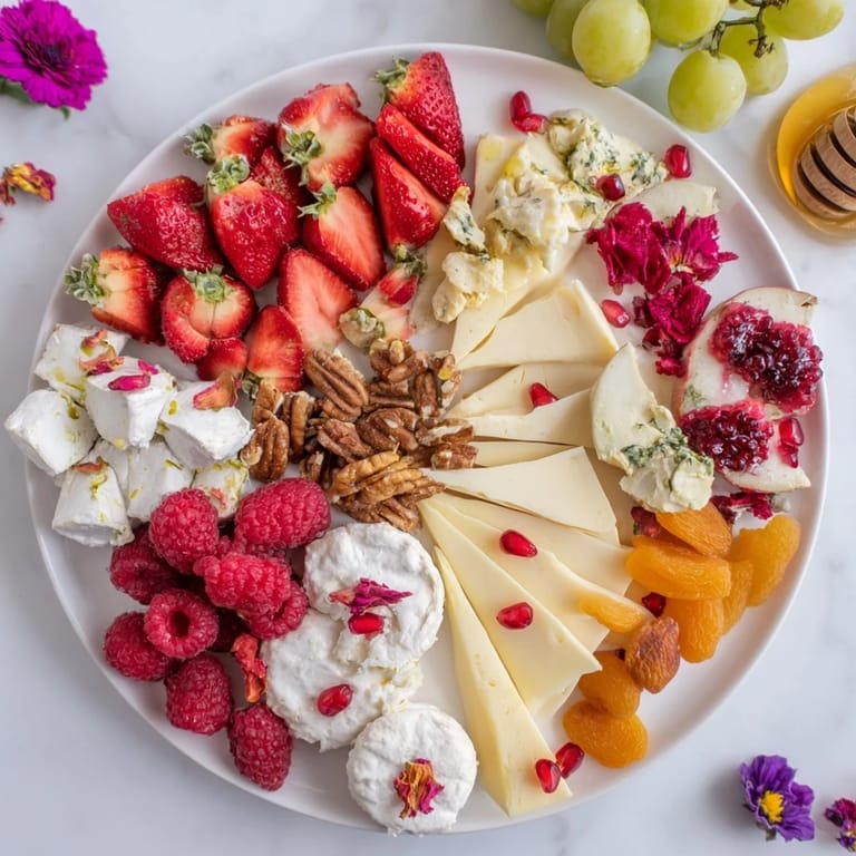 Imagine this elegant Rose Garden Romantic Platter, beautifully arranged with a baguette and crackers.