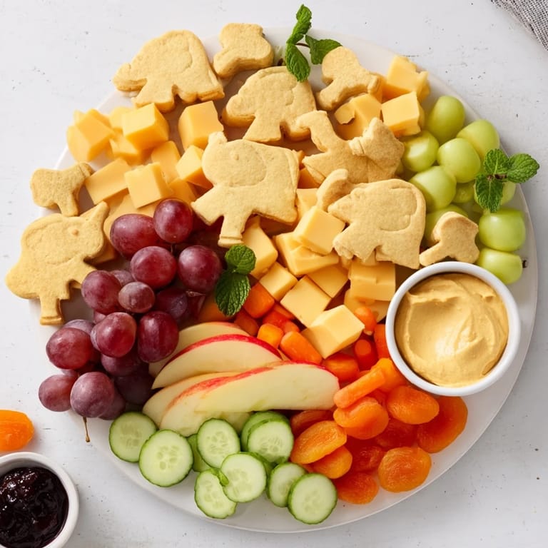 A delightful view of the Gentle Giant Elephant Cracker Board, perfect for sharing at a family gathering.