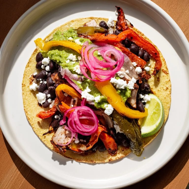 Homemade Desert Bloom Cactus Taco Board, ideal for sharing, showcasing smoky nopales and toppings.