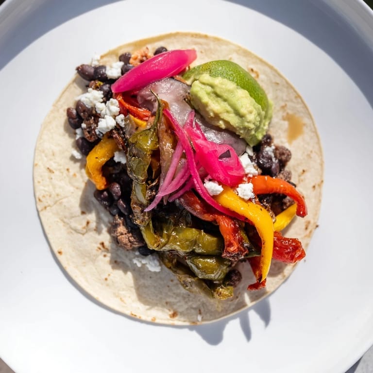 A visually stunning Desert Bloom Cactus Taco Board with fresh cilantro and lime wedges ready.