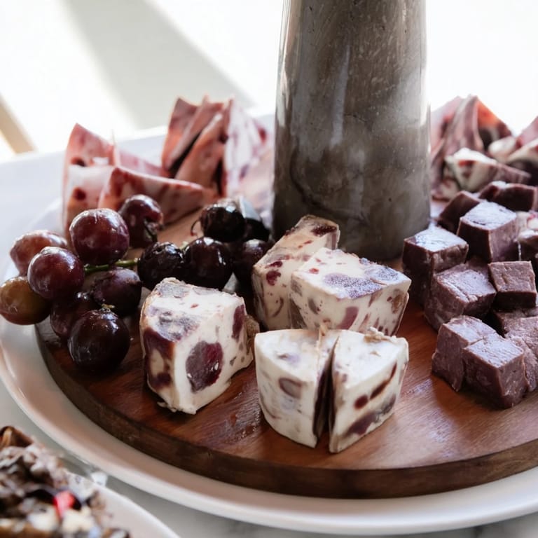 Get ready for a visually exciting image of a Ruby Red Wine Stain Board, perfect for sharing!