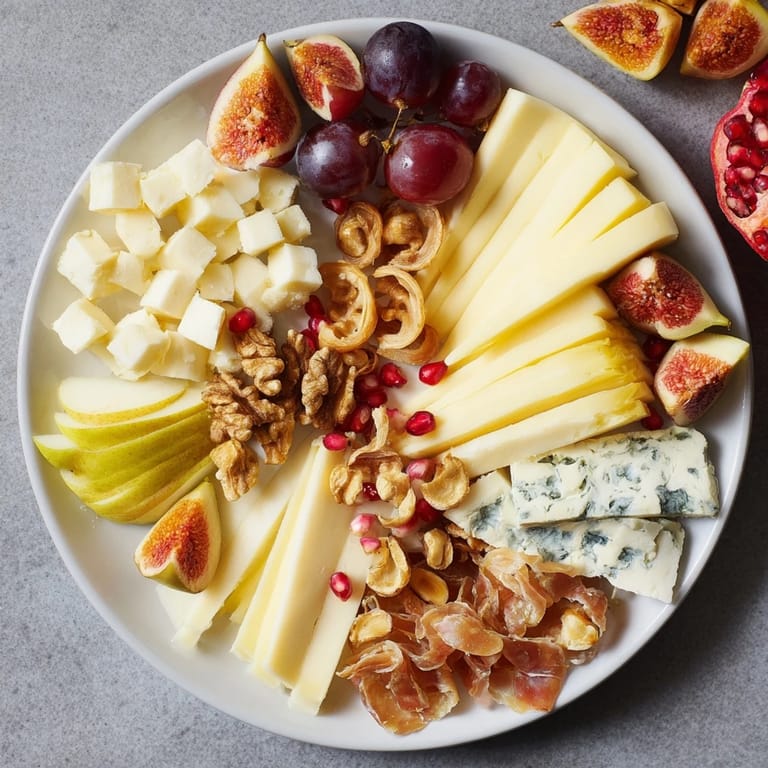 A bountiful Moments Magiques Plateau Bonne Année 2026 displays celebratory French canapés for your New Year's Eve gathering.