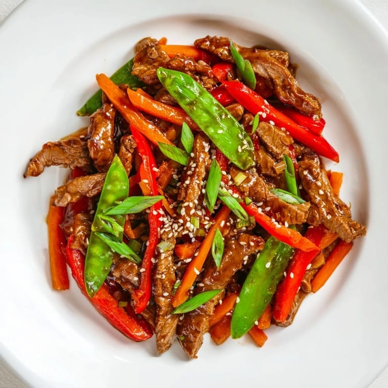 Imagine the amazing aroma of this sweet teriyaki pork stir-fry, a quick delicious Asian-inspired dinner.