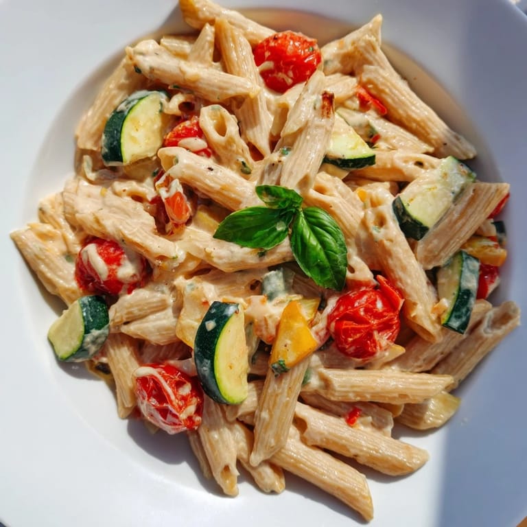 Creamy baked feta pasta with vibrant tomatoes, perfect for a flavorful weeknight dinner.