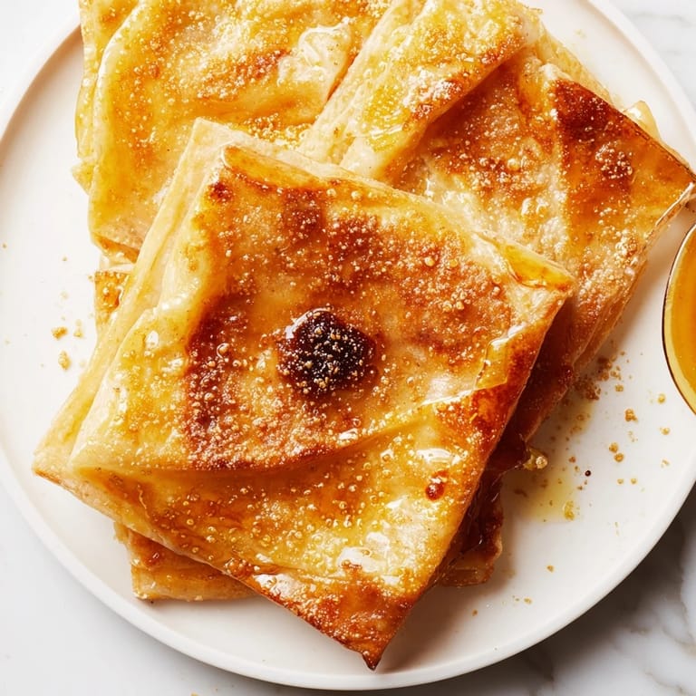 Freshly fried Moroccan Msemen, a warm and inviting dish, boasts delicately layered textures, ideal for breakfast.