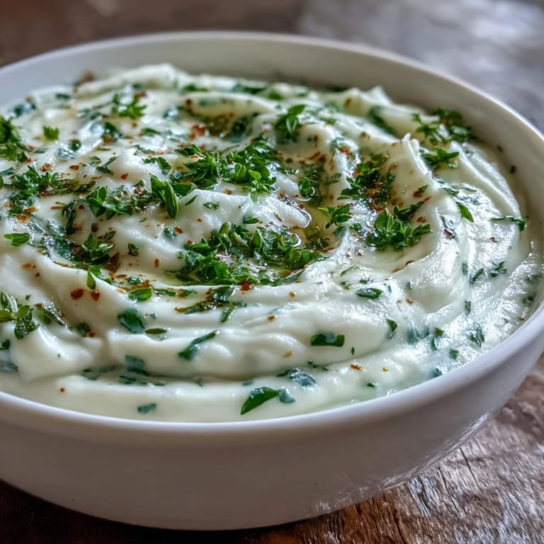 Enjoy a cozy serving of Garlic and Herb Soup alongside crusty gluten-free bread.
