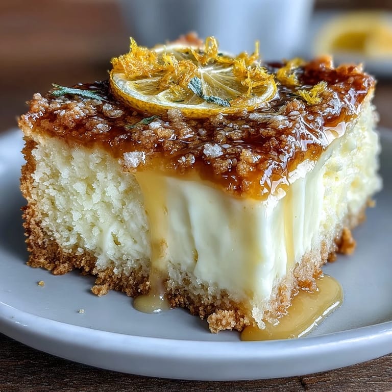 Elegant lemon tart with crisp buttery pastry, topped with powdered sugar and fresh berries for a spring dessert.