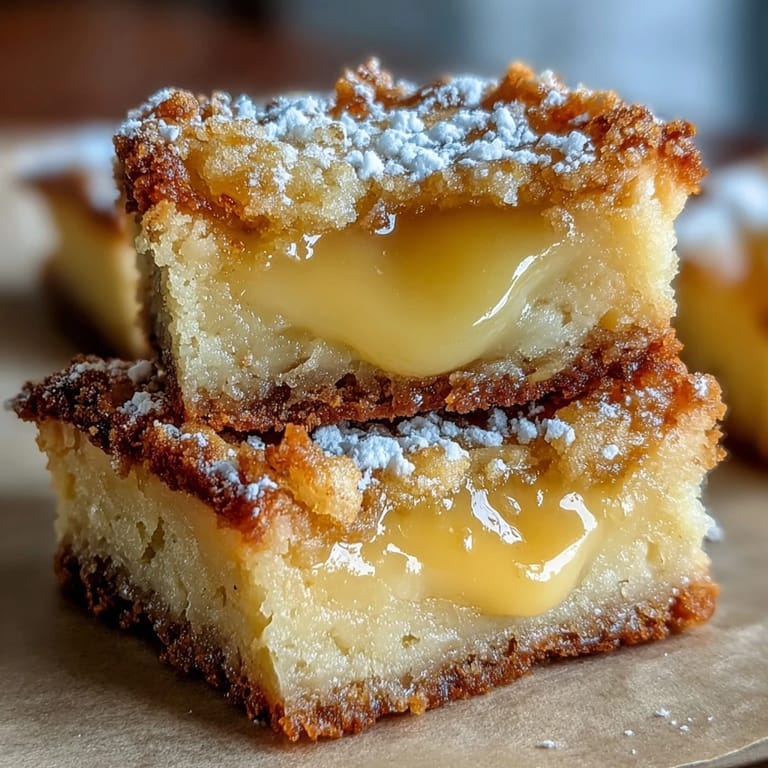 Soft sugar cookies filled with vibrant lemon curd and dusted with powdered sugar for a sweet-tart treat.  