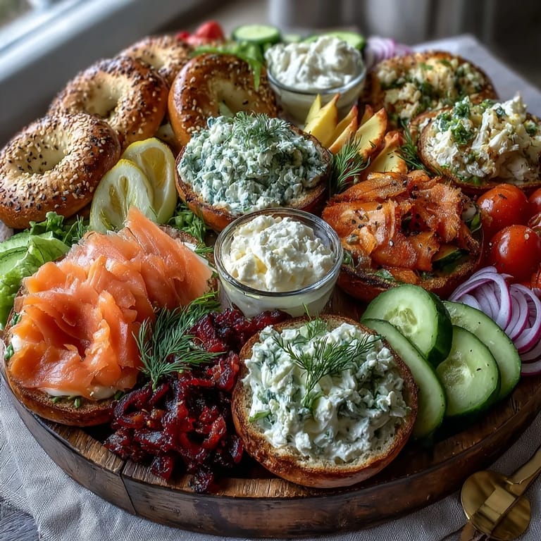 Easy Smoked Salmon Bagel Board perfect for a celebratory, shareable brunch.