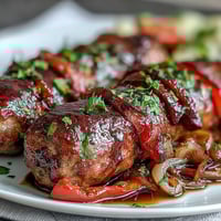 Sheet pan sausage and peppers with juicy sausages and colorful bell peppers roasted to perfection.  